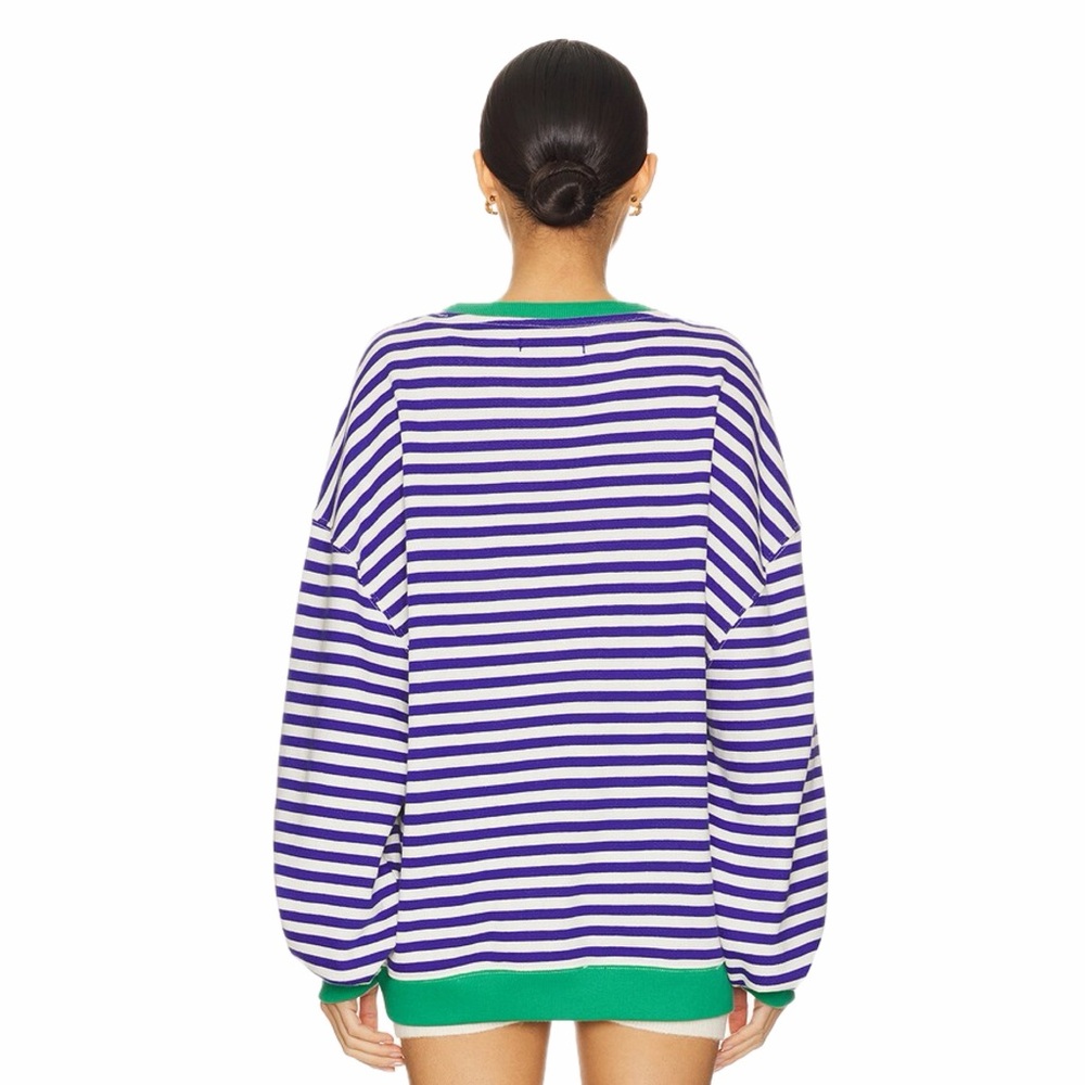 Free People |  NWOT Classic Striped Crew - Picture 3 of 10